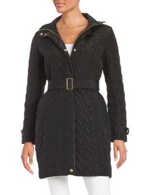 Essential Belted Quilted Coat