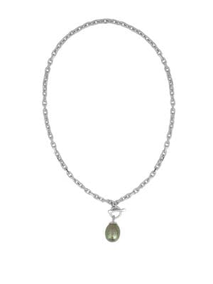 14mm Baroque Grey Pearl Necklace