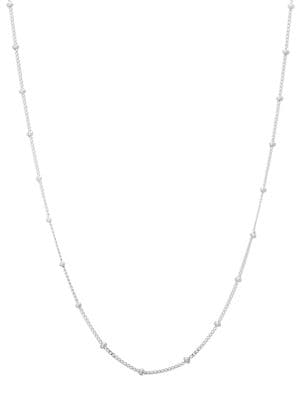 Sterling Silver Mini Bead Chain Necklace