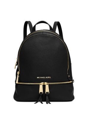 Rhea Zip Leather Backpack