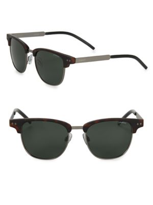 51MM Polarized Horn-Rimmed Clubmaster Sunglasses
