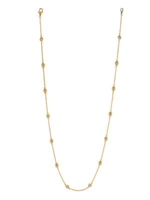 1 TCW Diamond and 14K Yellow Gold Necklace