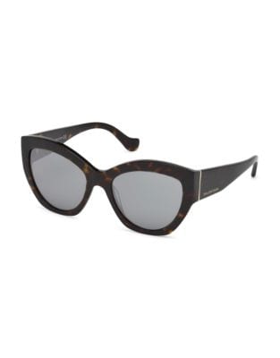 56MM Mirrored Cat Eye Sunglasses
